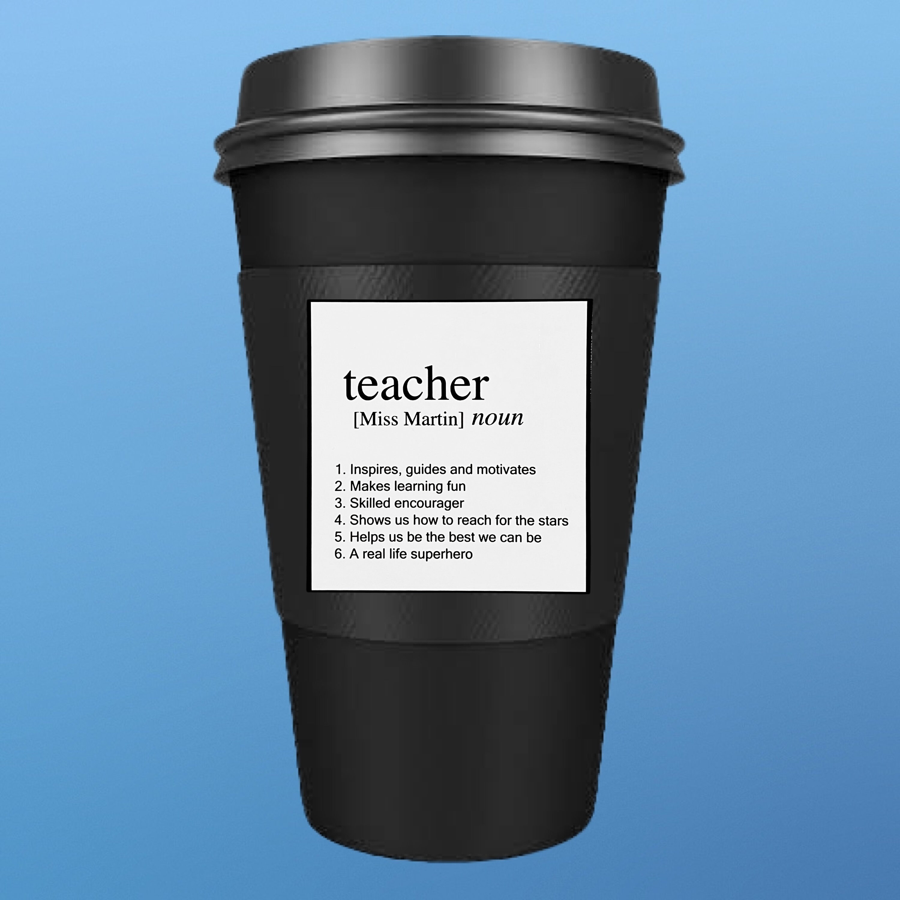 Custom Dictionary Definition Sticker Gift for Teacher Profession Decal