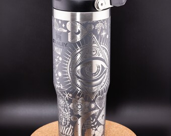 Stanley Engraved | Engraved 30oz Tumbler | Stanley IceFlow Flip Straw Tumbler | Personalized Tumbler | Custom Tumbler | Boho Love