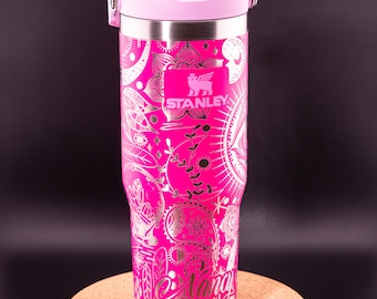 Stanley Engraved | Engraved 30oz Tumbler | Stanley IceFlow Flip Straw Tumbler | Personalized Tumbler | Custom Tumbler | Boho Love