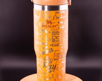 Stanley Engraved | Engraved 30oz Tumbler | Stanley IceFlow Flip Straw Tumbler | Personalized Tumbler | Custom Tumbler | Accounting, Finance