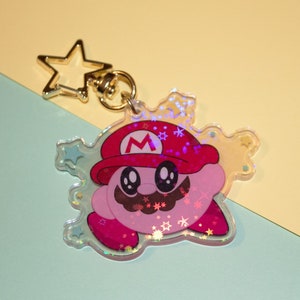 Mario Kirby Keychain