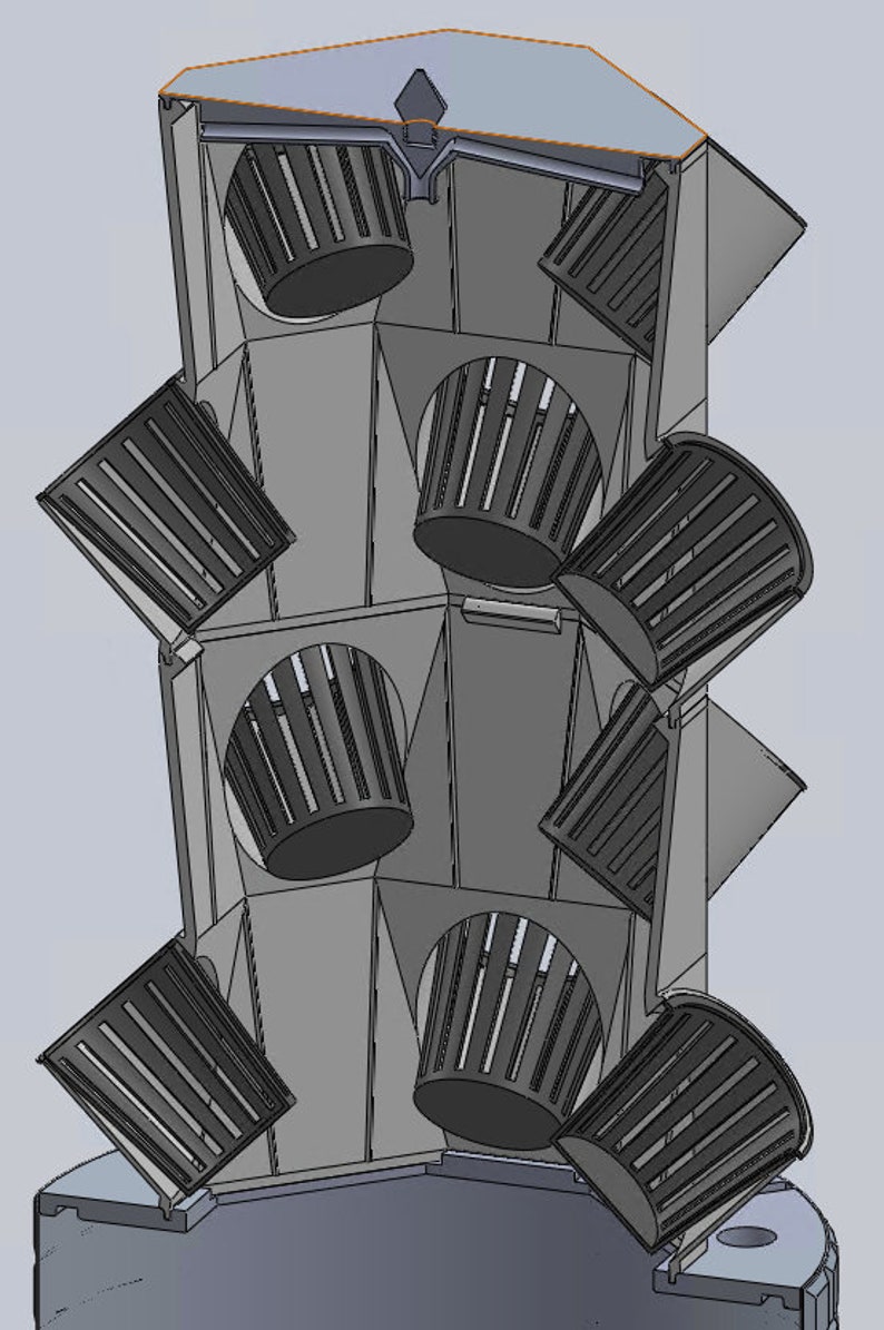 Modular Hydroponic Tower Digital Files image 5