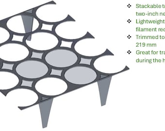 Stackable Tray for 16 2" Net Pots - Digital File