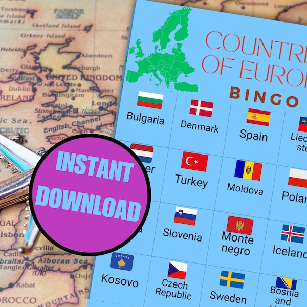 Countries of Europe Bingo