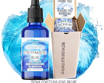 Methylene Blue 50ml Starter Kit | USP Grade 1% Solution, Lab Tested