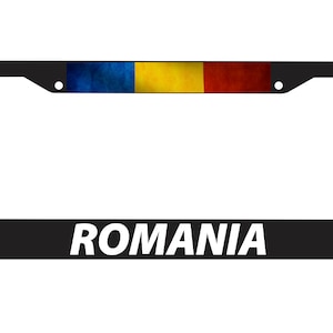 Romania Romanian Flag Bucharest ABS Plastic License Plate Vehicle Car Frame