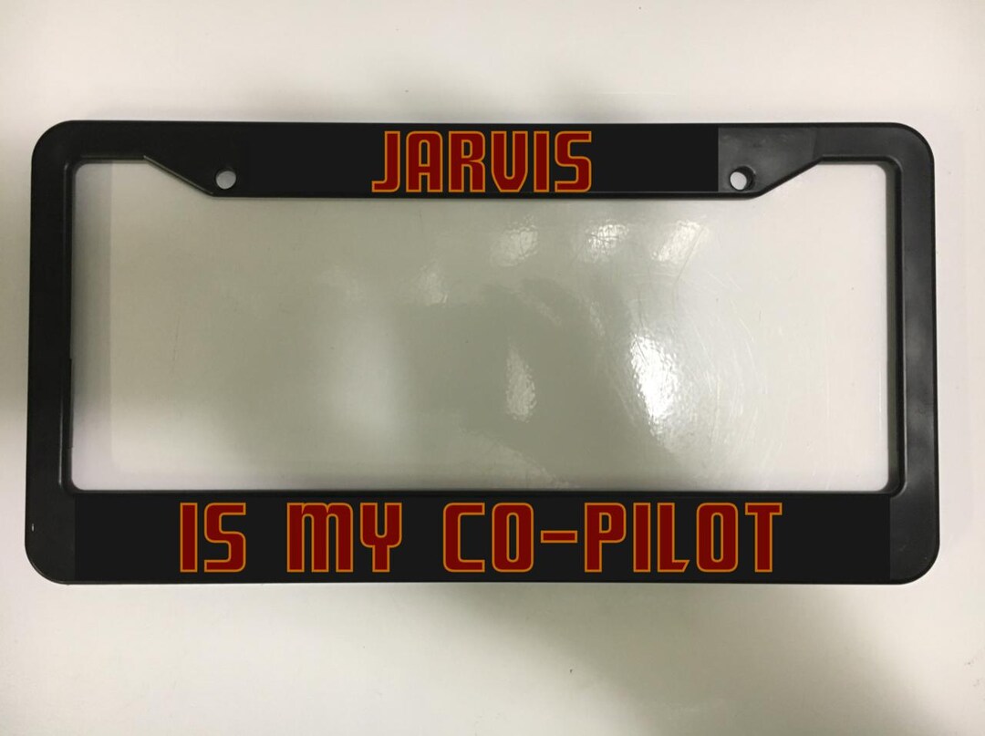 Jarvis is My Co-pilot ABS Plastic License Plate Vehicle Car Frame - Etsy