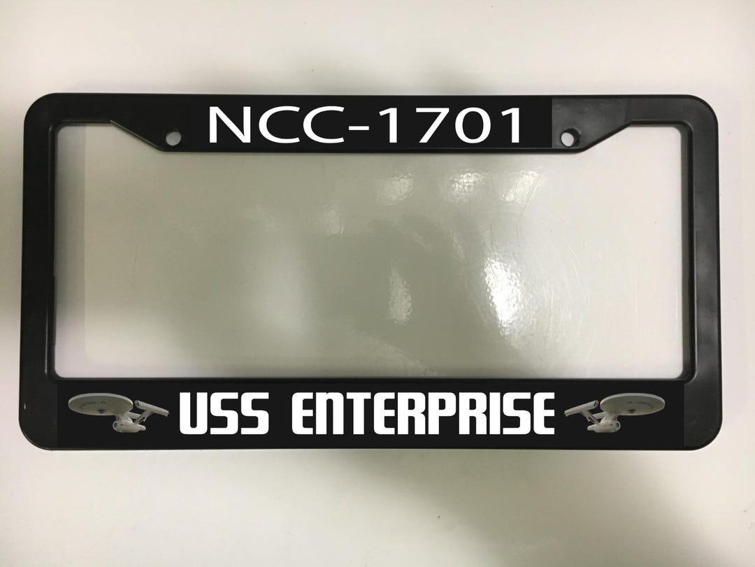 Ncc Frame NCC-1701 USS Enterprise ABS Plastic License Plate Vehicle Car Frame - Etsy