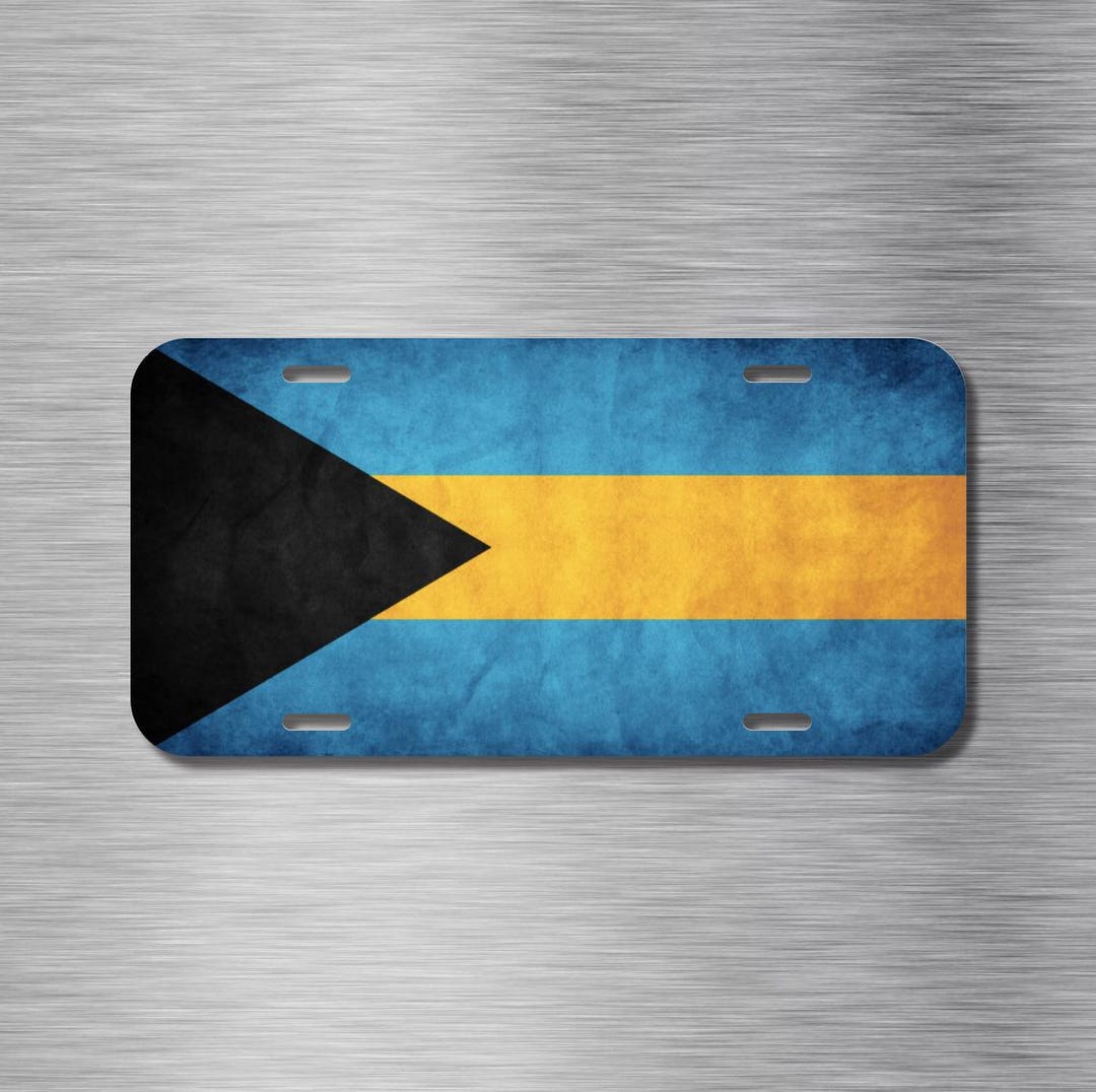Bahamian Flag Bahamas Vehicle Auto Tag 6