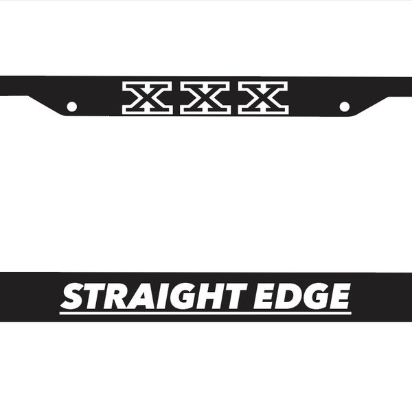 For Straight Edge ABS Plastic License Plate Vehicle Car Frame