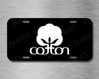 Baumwolle Fahrzeug Auto Tag 6 "X12" x 0,65 mm Metall Aluminium Automobil vorne Nummernschild NEU