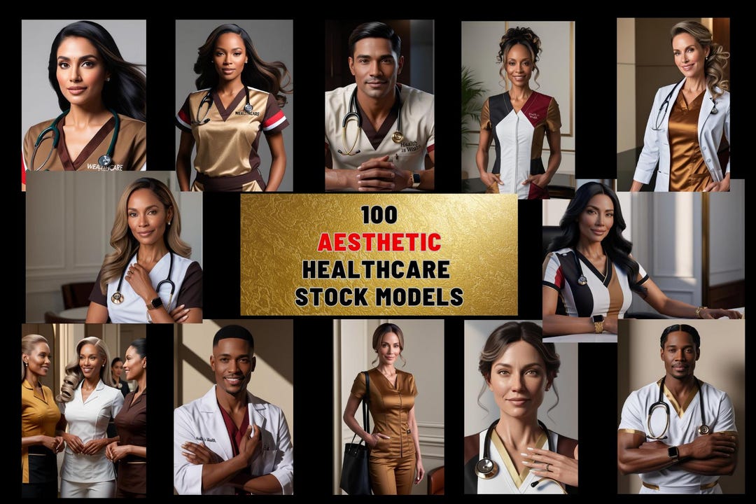 Healthcare Stock Models | Nurse Stock Models | AI Generated Stock ...
