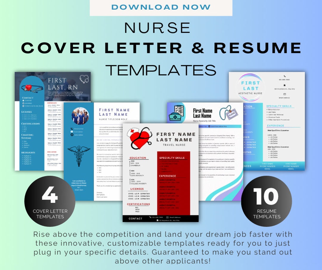 Nurse Resume amp Cover Letter Templates - Il 1080xN.5790885414 Rje5 