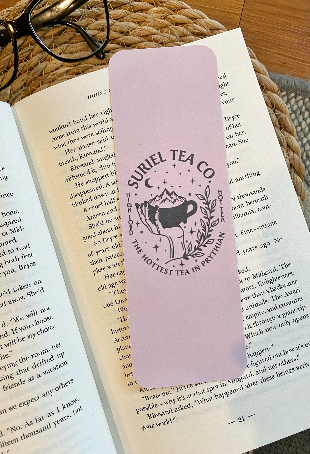 Suriel Tea Bookmark - ACOTAR Bookmark - Etsy