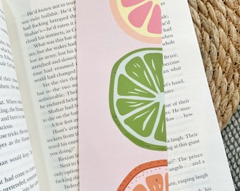 Citrus Slice Bookmark: 140lb Cardstock