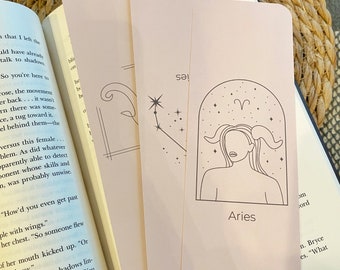 Aries Zodiac Bookmark