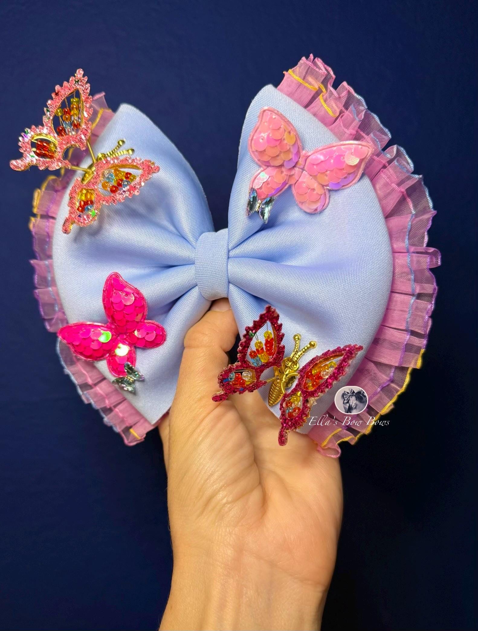 90s Lot vintage France & unmarked hair bows clips barrettes OIIKI 50 PCS Self Hinge Plastic Bow Hair Barrettes - Cute  main image 2