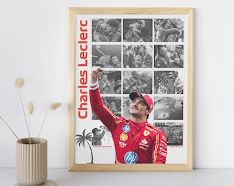 シャルル・ルクレールのモナコ優勝、フェラーリ、F1、F1アート