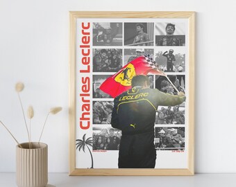 シャルル・ルクレールのモンツァ優勝、フェラーリ、F1、F1アート