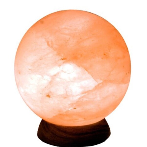 Himalayan Salt Lamp/Pink Salt Lamp/Globe Shape Salt Lamp/Clean air/15 cm height