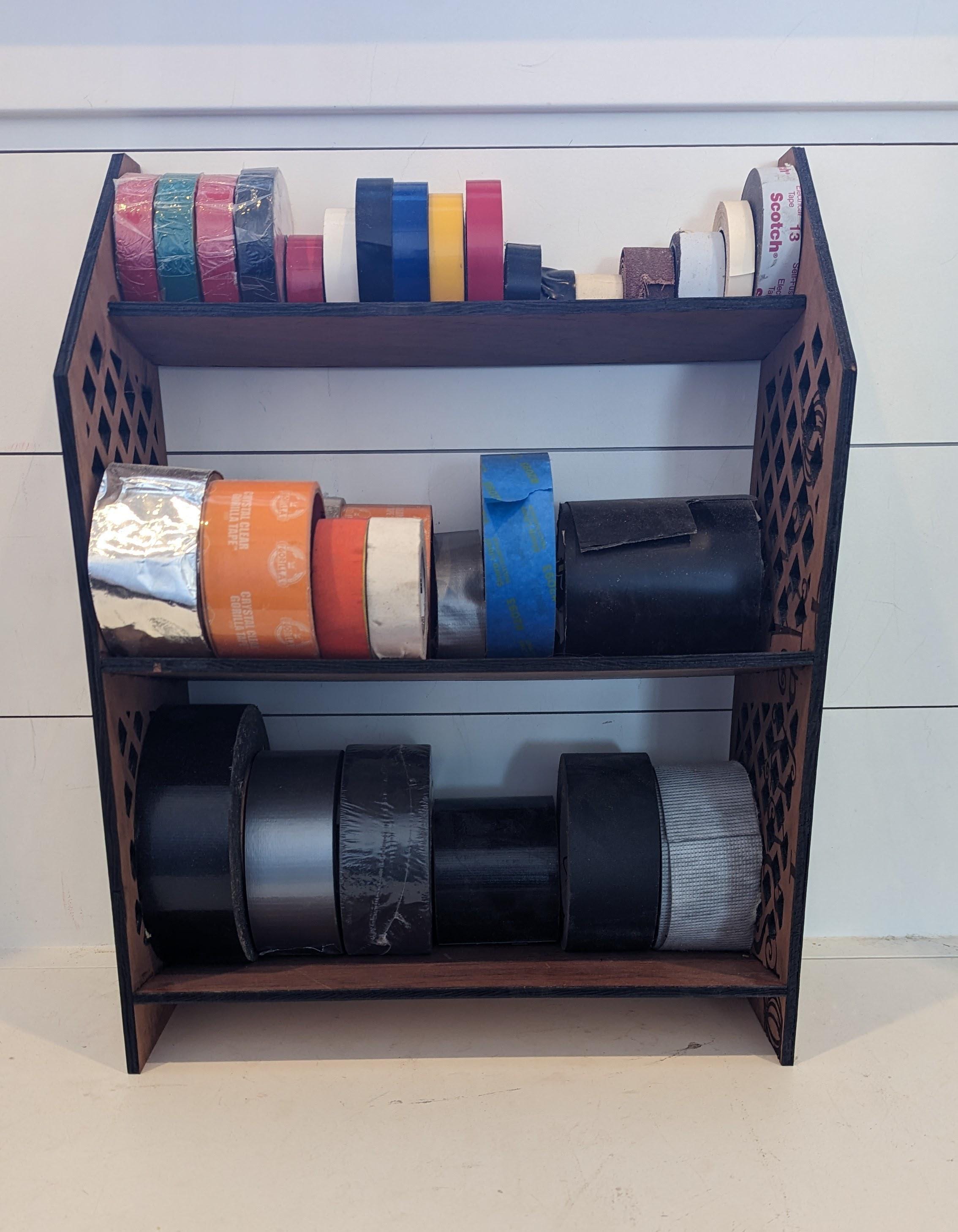 Three Tier Tape Rack SVG File, Plywood Organizer (digital Download) - Etsy