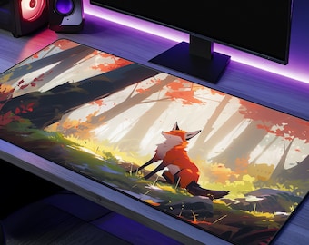 Red Fox Forest ゲーミングマウスパッド、Furry Friends TCG プレイマット