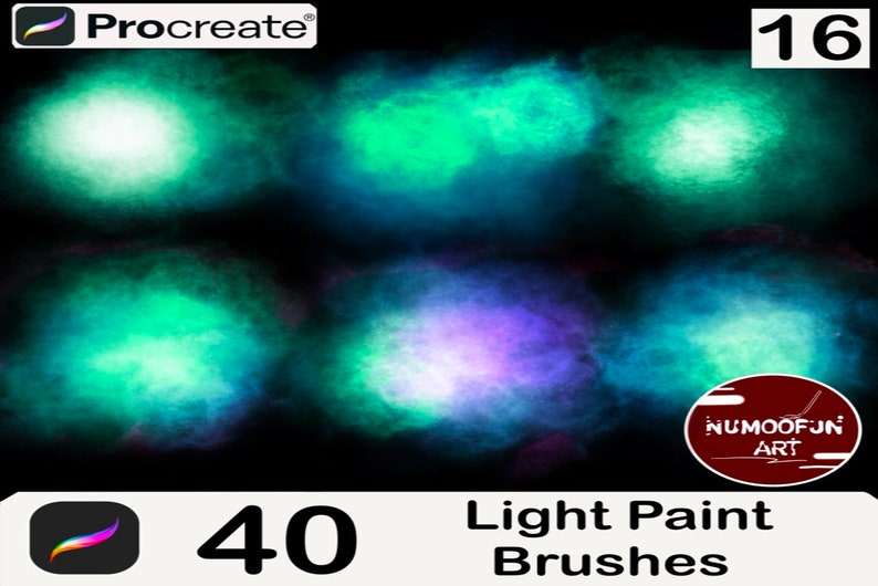 Light Paint Brushes for Procreate - Etsy