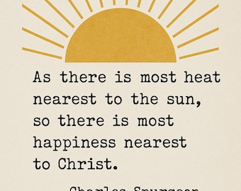 Charles Spurgeon Quote Print | Christian Scripture Art (Digital Download)