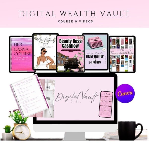 Digital Wealth Vault, 5 courses with 100 faceless videos