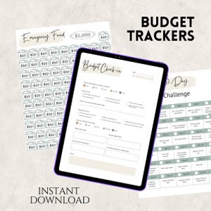 Budget Finance Planner Sheets Bundle, Printable pdf tracking sheets, Debt Free