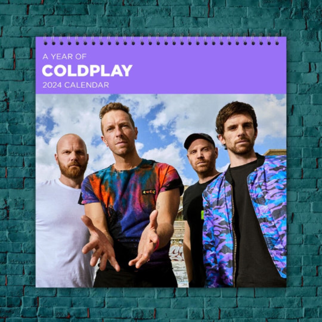 Coldplay Kalender 2024 Coldplay 2024 Star Wandkalender Kalender