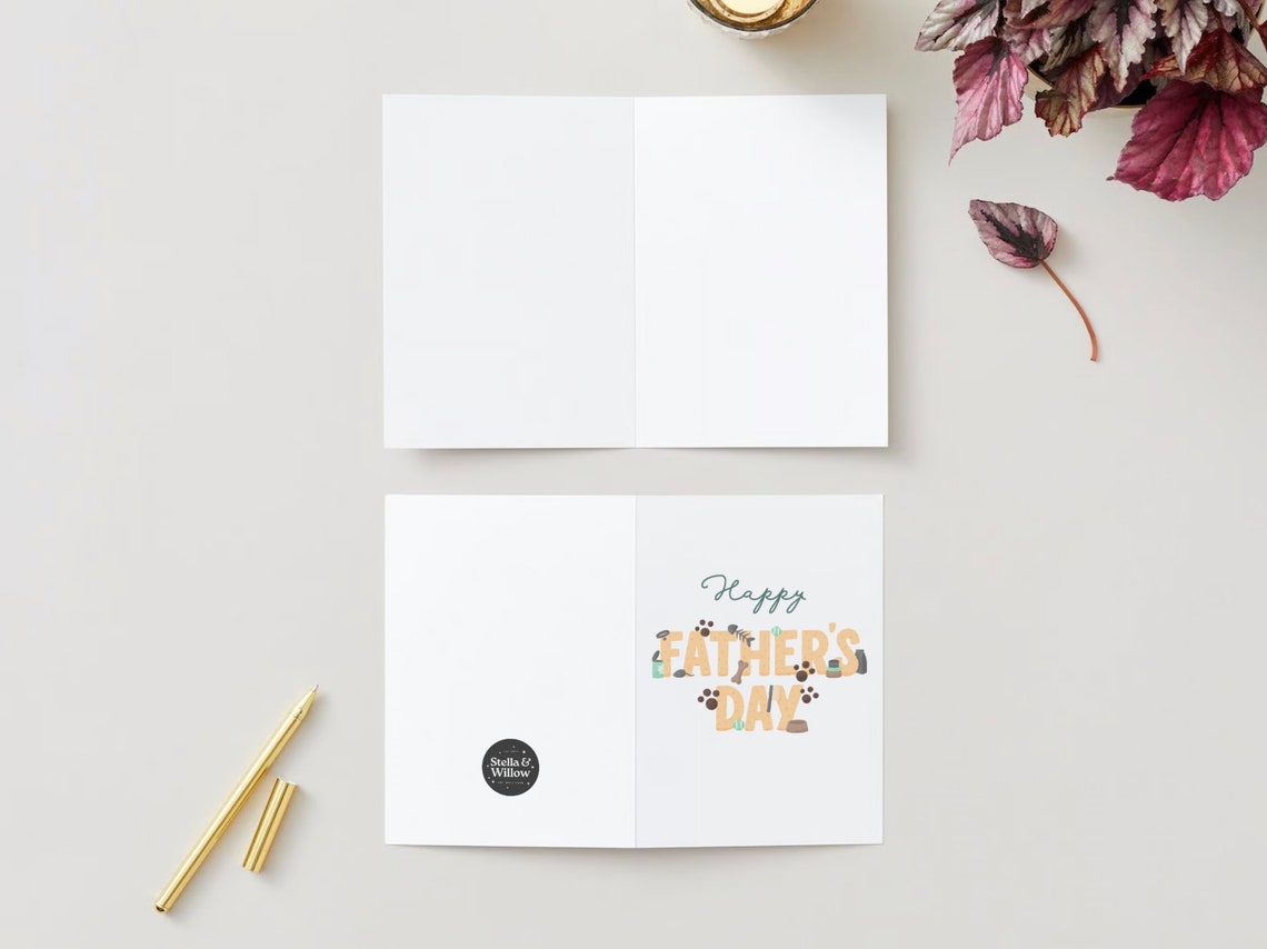 Happy Fathers Day Card, Greeting Card, Card for Dad, Printable Fathers ...