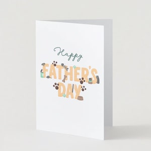 Happy Fathers Day Card, Greeting Card, Card for Dad, Printable Fathers ...