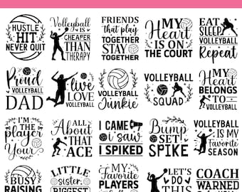Volleyball SVG Bundle, Volleyball png, Volleyball Clipart, Volleyball Shirt svg, Team Spirit Shirts Volleyball Dad, Volleyball Lover, Cricut