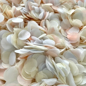 Coriandoli per matrimoni biodegradabili Celebrazioni e feste Rivelazione del genere Coriandoli, cerimonie Stile vintage Bomboniere per cerchi nuziali da lancio Mix avorio