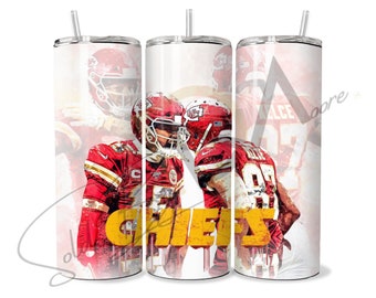 Custom 20oz Kansas City Chiefs Tumbler