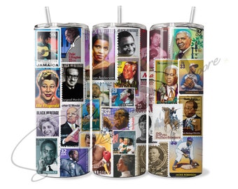 Black Stamps Tumbler