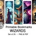 Wizard Bookmarks: Fantasy Art, Grimoire Designs (set of 25) (printable ...