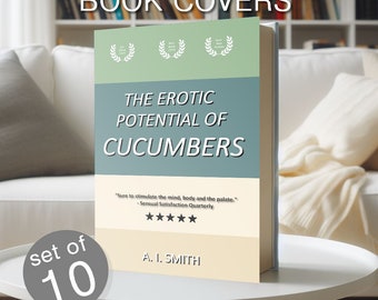 Conjunto de portadas de libros con bromas divertidas: Diseños originales de cubiertas de libros (Descarga digital)