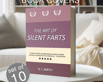 Funny Printable Book Covers: Prank Book Jacket Designs, Set of 10 (Digital Download)