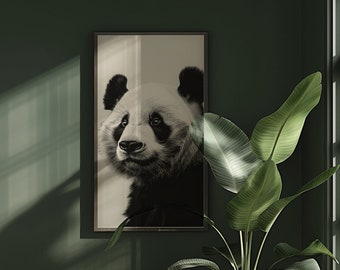 Panda Digital Print - Wildlife Safari Photography