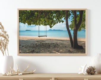 Balançoire à ma façon - impression numérique de balançoire isolée - décoration de plage tropicale