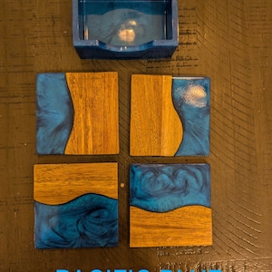 Coasters, Handmade Wooden Coaster, Set of 4, Drink Coasters, Natural Wood Unique Coasters, Table Decor
