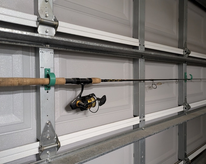 Fishing Rod Wall Rack, Garage Organizer, Fly Fishing, Deep Sea, Fresh Water