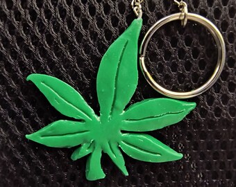 Pot Leaf Keychain