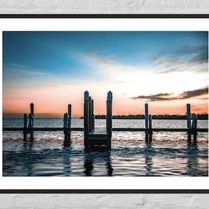 Sunset Wall Art, Marina Wall Art, Sunrise Wall Art, Coastal Wall Art, Coastal Decor, Florida Sunset, Florida Sunrise, Ocean Sunrise, Ocean