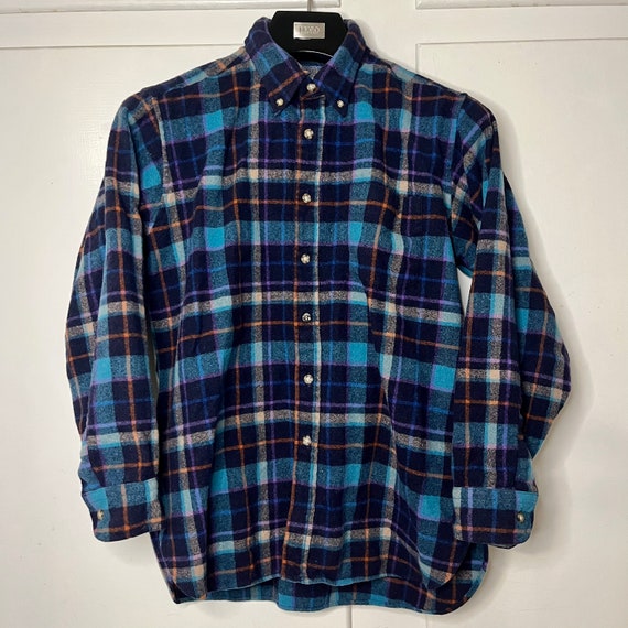 Vintage 70s/80s Pendleton Wool Button up Flannel … - image 1