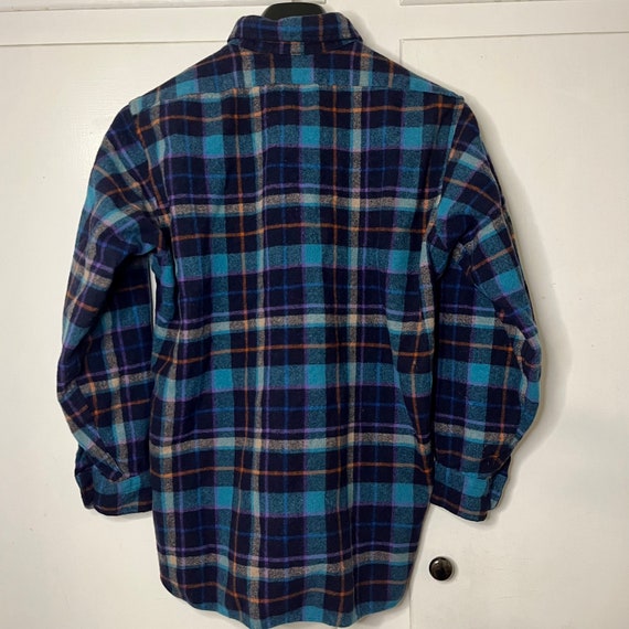 Vintage 70s/80s Pendleton Wool Button up Flannel … - image 3