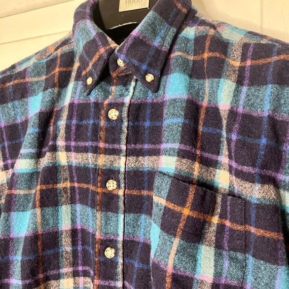 Vintage 70s/80s Pendleton Wool Button up Flannel … - image 2