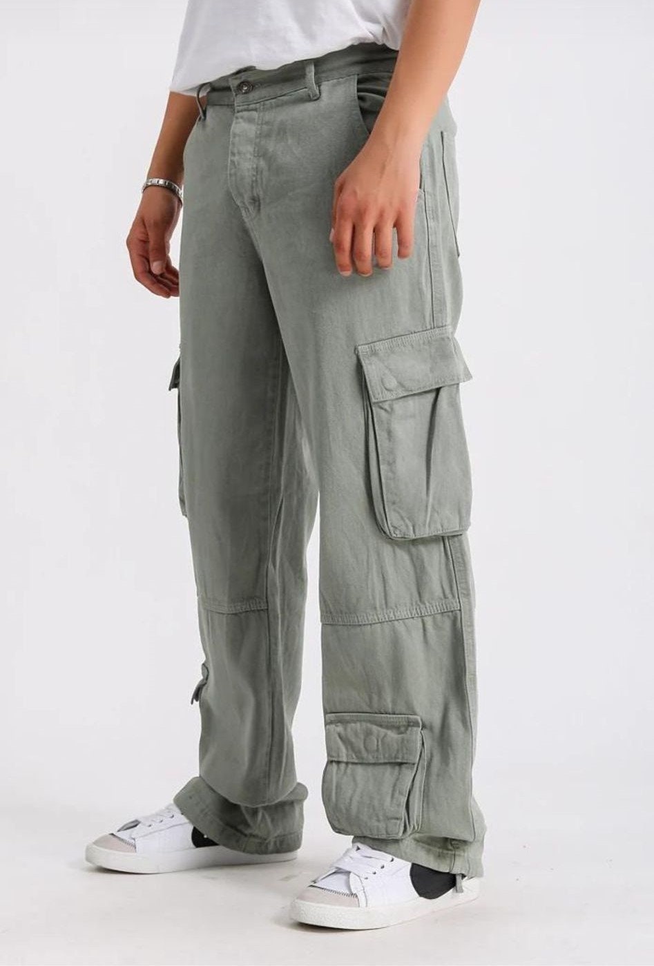authorized discount sale Pocket Fundayz Cargo Baggy Khaki Pant Baggy Pants  with Cargo Pockets 